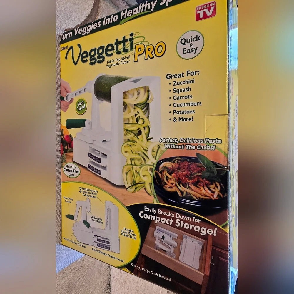 Veggetti Pro Table-Top Spiral Vegetable Cutter EUC